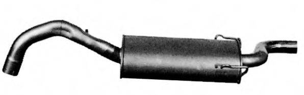 TESH 230027 Глушник вихлопних газів кінцевий