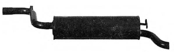 TESH 260082 Глушник вихлопних газів кінцевий