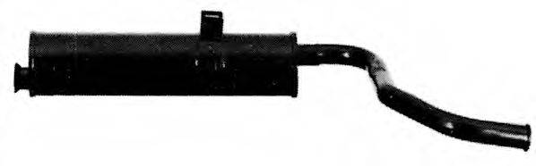 TESH 220031 Глушник вихлопних газів кінцевий