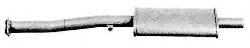 BOSAL 227-029 Середній глушник вихлопних газів