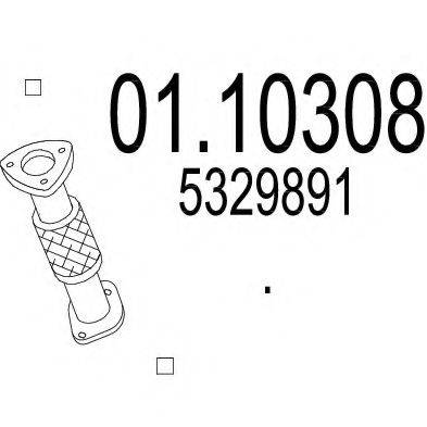 WALKER 10380 Труба вихлопного газу