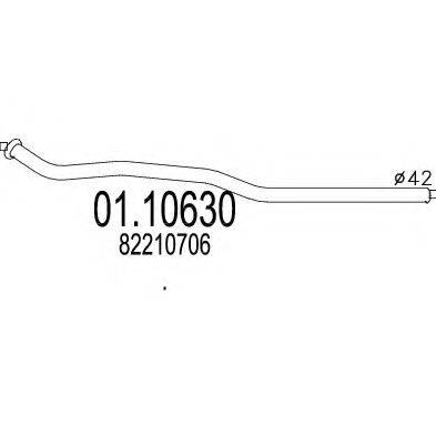 ZARA 964 Труба вихлопного газу