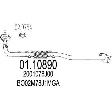 ROSI 301077 Труба вихлопного газу