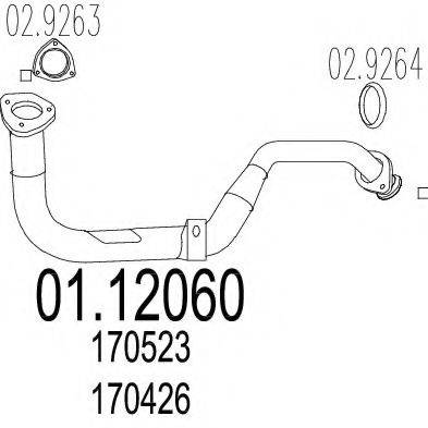 TIMAX 120242 Труба вихлопного газу