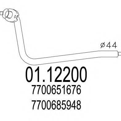 ROSI 05634 Труба вихлопного газу