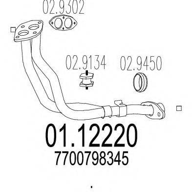 TIMAX 130130 Труба вихлопного газу