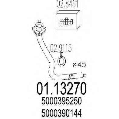 TIMAX 120232 Труба вихлопного газу
