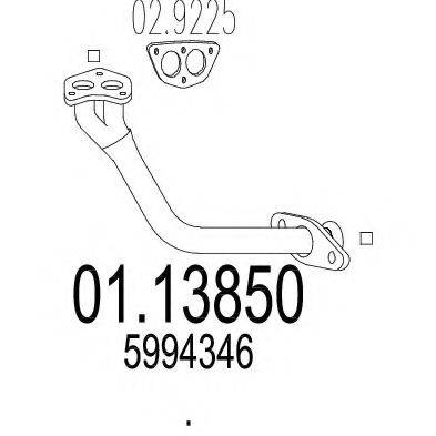ZARA 35 Труба вихлопного газу