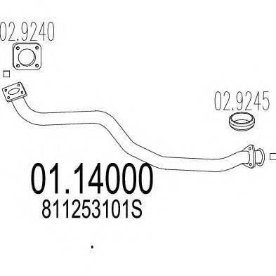 SIGAM 10109 Труба вихлопного газу