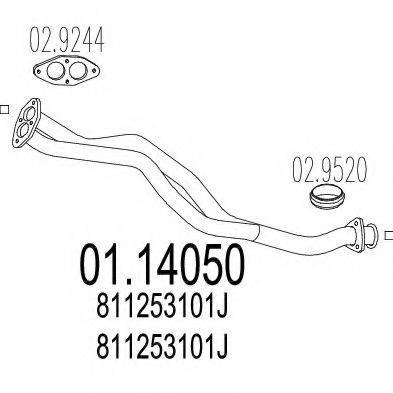 TIMAX 140006 Труба вихлопного газу
