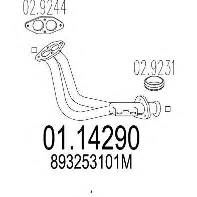 TIMAX 120009 Труба вихлопного газу
