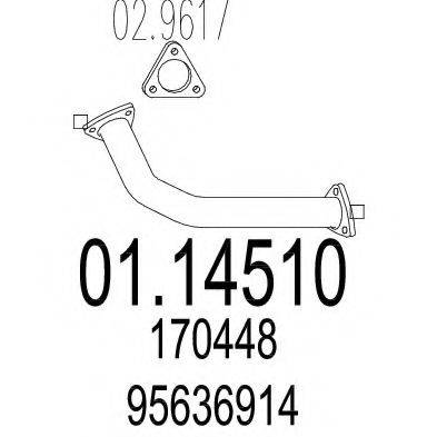 ROSI 05395 Труба вихлопного газу
