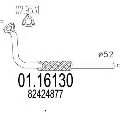 CISAM 432581 Труба вихлопного газу