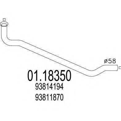 ROSI 35746 Труба вихлопного газу