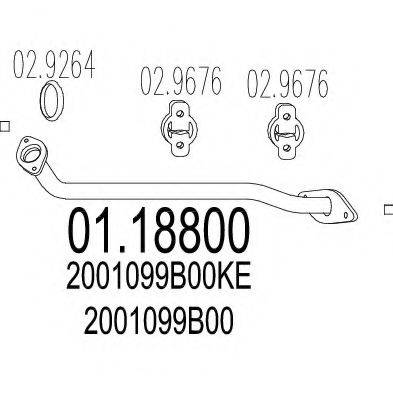 CISAM 260701 Труба вихлопного газу