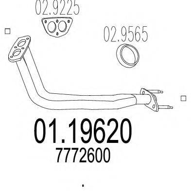 ZARA 1649 Труба вихлопного газу