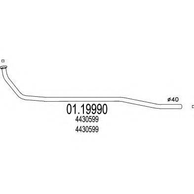 CIA 03543 Труба вихлопного газу