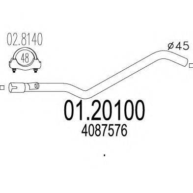 ZARA 362 Труба вихлопного газу