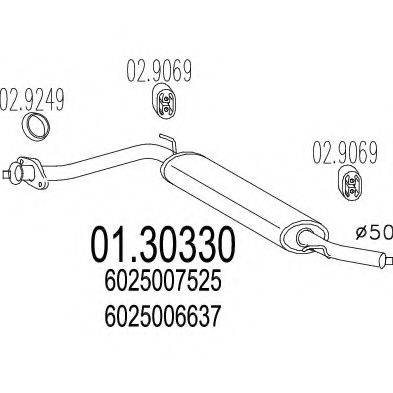 TIMAX 230237 Передглушувач вихлопних газів