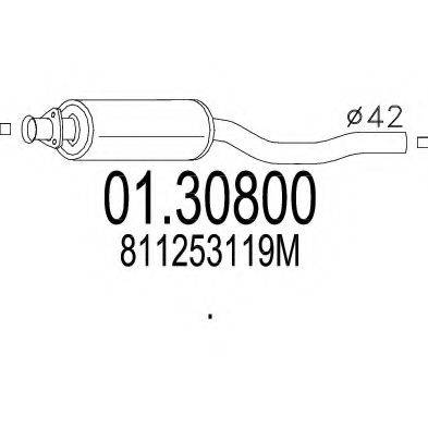 CISAM 181407 Передглушувач вихлопних газів