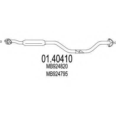 CISAM 520808 Труба вихлопного газу