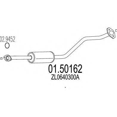 ROSI 43617 Середній глушник вихлопних газів