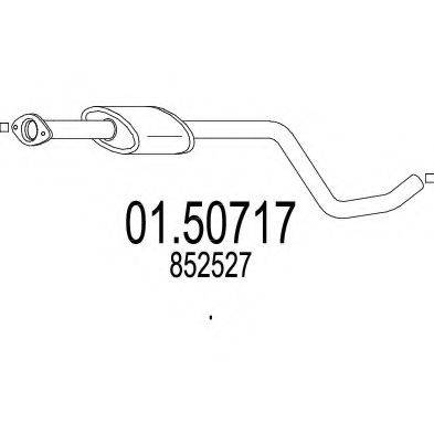 OPEL 8 52 527 Глушник вихлопних газів кінцевий