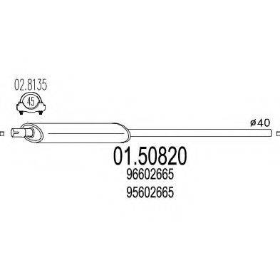 TIMAX 240067 Середній глушник вихлопних газів