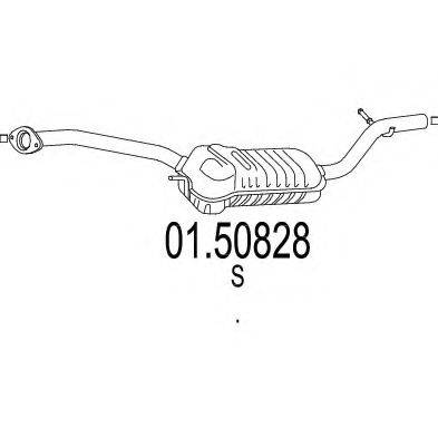 BOSAL 171-031 Середній глушник вихлопних газів