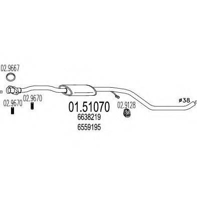 TIMAX 260134 Середній глушник вихлопних газів