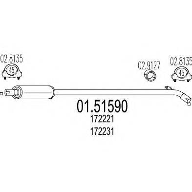TIMAX 210393 Середній глушник вихлопних газів