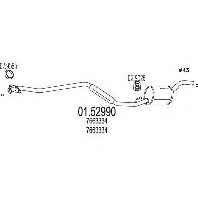 TIMAX 220002 Середній глушник вихлопних газів