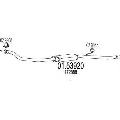 ZARA 72607 Середній глушник вихлопних газів
