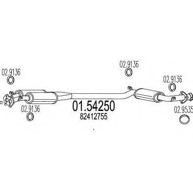TIMAX 260378 Середній глушник вихлопних газів