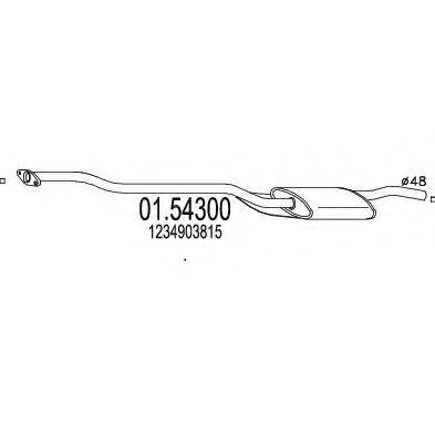 TIMAX 260247 Середній глушник вихлопних газів