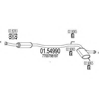 CISAM 600108 Середній глушник вихлопних газів