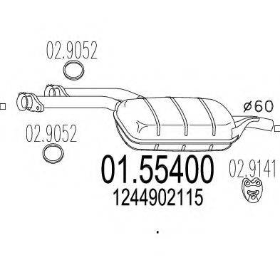 TIMAX 210310 Середній глушник вихлопних газів