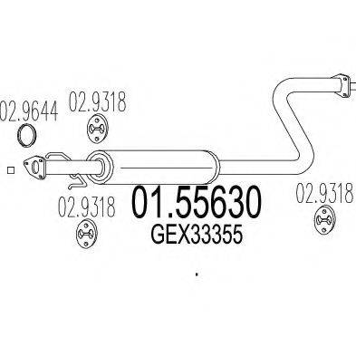 TIMAX 240232 Середній глушник вихлопних газів