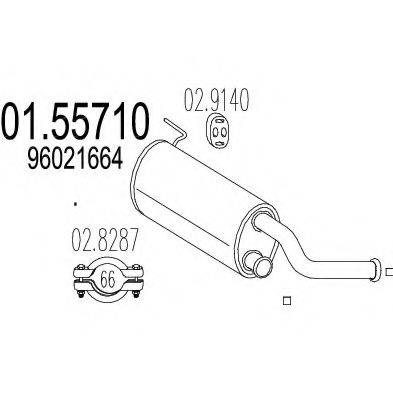 TIMAX 210030 Середній глушник вихлопних газів