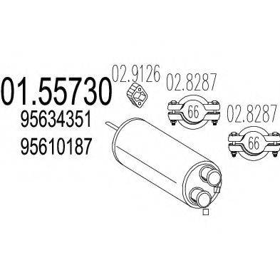 TIMAX 210028 Середній глушник вихлопних газів