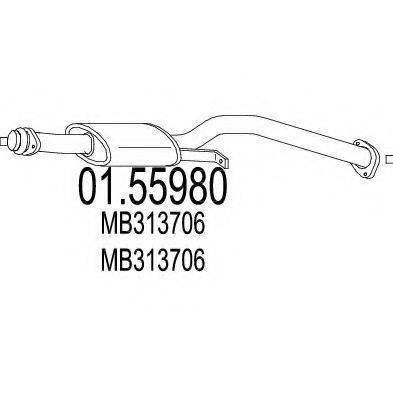 TIMAX 220029 Середній глушник вихлопних газів