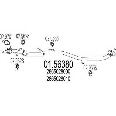 ZARA 13559 Середній глушник вихлопних газів