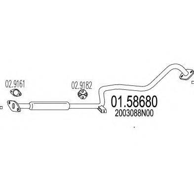 TIMAX 260119 Середній глушник вихлопних газів