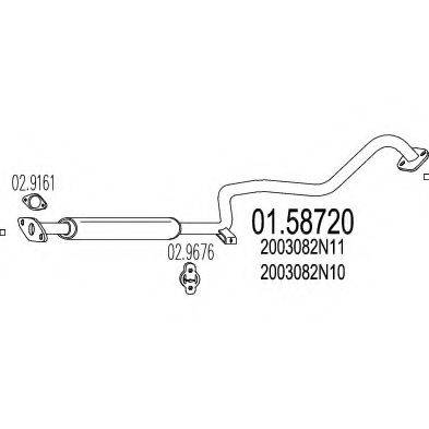 TIMAX 260118 Середній глушник вихлопних газів
