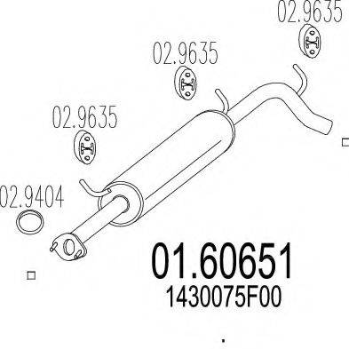 ZARA 94592 Глушник вихлопних газів кінцевий