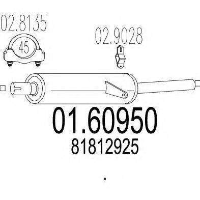 CISAM 340408 Глушник вихлопних газів кінцевий