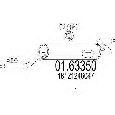 ROSI 10052 Глушник вихлопних газів кінцевий