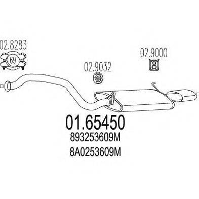 TIMAX 210413 Глушник вихлопних газів кінцевий
