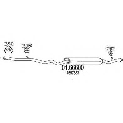 TIMAX 270099 Глушник вихлопних газів кінцевий