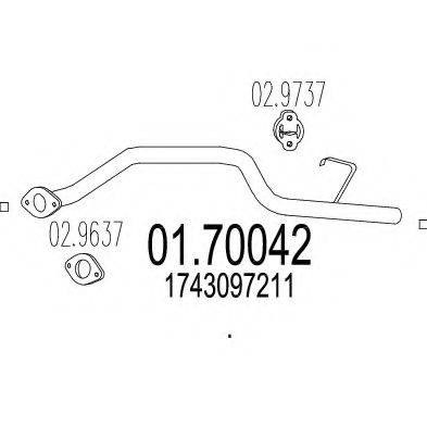 TIMAX 130367 Труба вихлопного газу